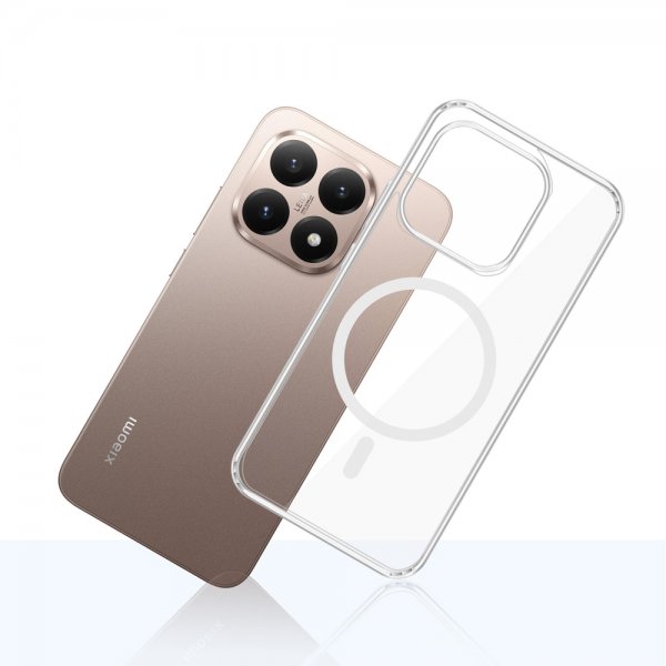 3kk Xiaomi 15T Kuori Armor MagCase Läpinäkyvä