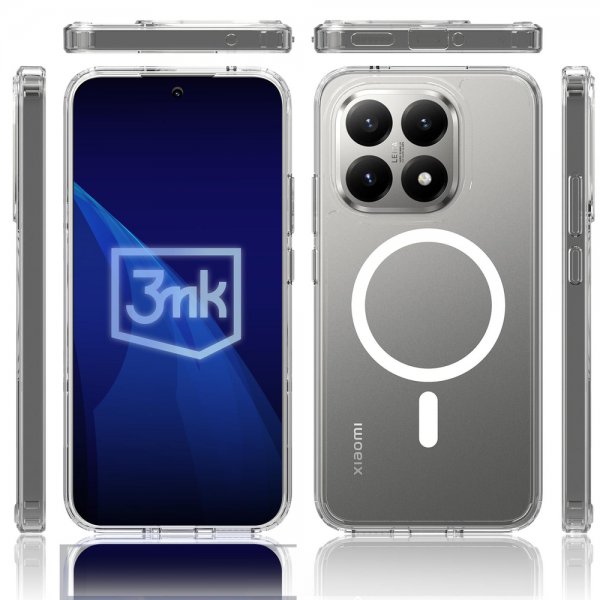 3kk Xiaomi 15T Kuori Armor MagCase Läpinäkyvä