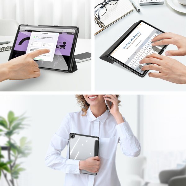 Dux Ducis Samsung Galaxy Tab A9 Plus/Tab A11 Plus Kotelo TOBY Series Musta