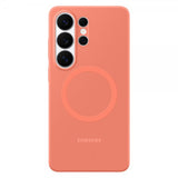 Samsung Original Galaxy S26 Ultra -silikonisuojakuori Magneettikotelo Korallinpunainen