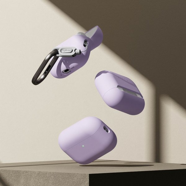 Ringke AirPods Pro 3 -kuori, silikoni, violetti
