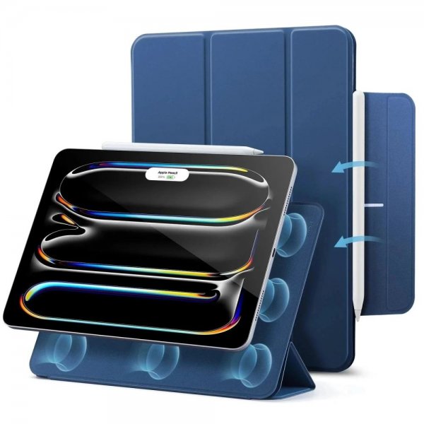ESR iPad Pro 13 (M4/M5) Rebound Magnetic -suojakotelo, sininen