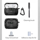 ESR AirPods Pro 3 -kuoret Cyber FlickLock MagSafe, musta