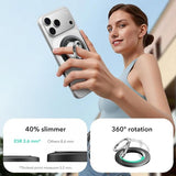 ESR MagSafe-puhelinrengas HaloLock-puhelinteline musta