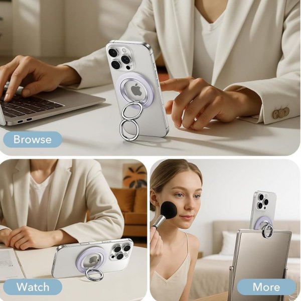 ESR MagSafe-puhelinrengas HaloLock Phone Holder, violetti
