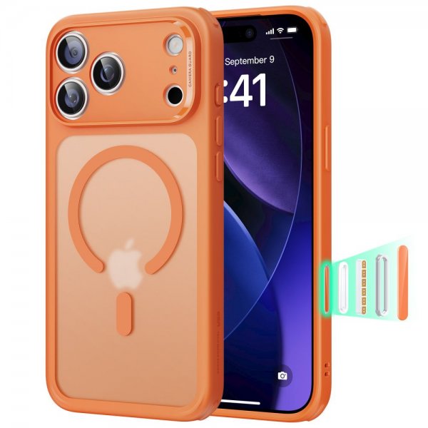 ESR iPhone 17 Pro Classic Hybrid MagSafe -kuori, oranssi