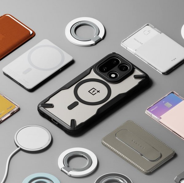 Ringke OnePlus 15 Kuori Fusion X Magnetic Clear Black