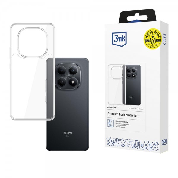 3mk Xiaomi Redmi Note 15/Xiaomi Redmi Note 15 5G Kuori Armor Kotelo Transparent