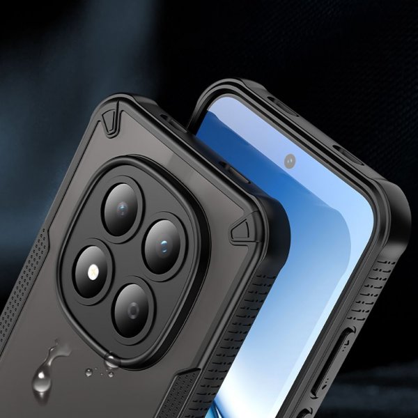 Tech-Protect Xiaomi Redmi Note 15 Pro 5G -suojakuori Rugged Shield, musta