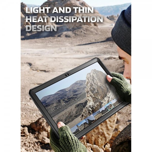 Supcase Samsung Galaxy Tab A11 Plus -suojakotelo UB Pro, musta