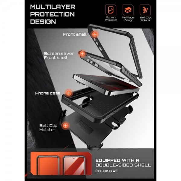 Supcase Samsung Galaxy S26 Ultra -suojakuori UB Pro MagSafe musta