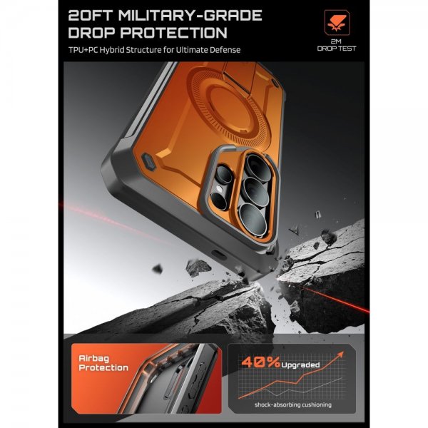 Supcase Samsung Galaxy S26 Ultra Kuori UB Pro MagSafe Oranssi