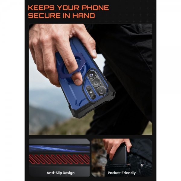 Supcase Samsung Galaxy S26 -suojakuori UB Grip MagSafe Sininen