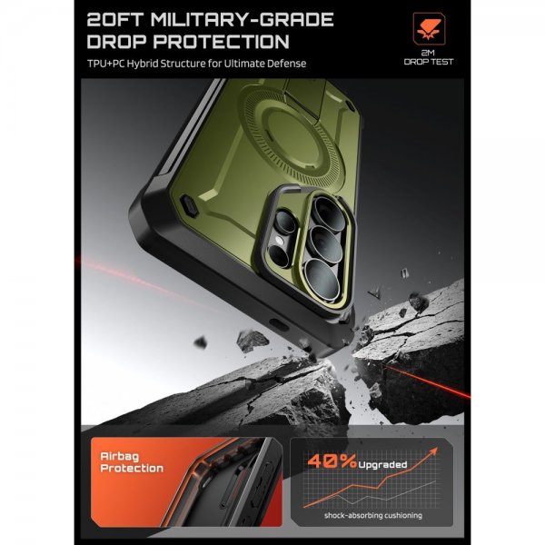Supcase Samsung Galaxy S26 Ultra Kuori UB Pro MagSafe Vihreä