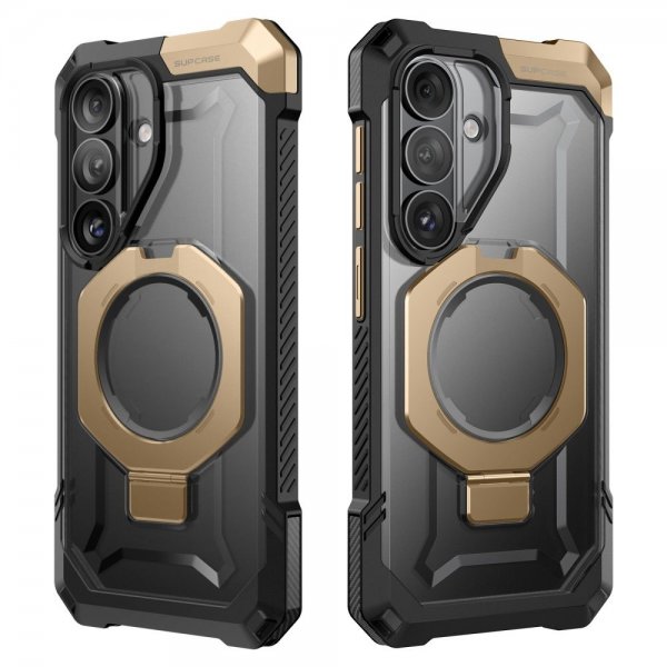 Supcase Samsung Galaxy S26 -suojakuori UB Grip MagSafe musta kulta