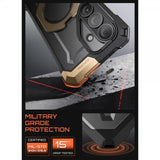 Supcase Samsung Galaxy S26 -suojakuori UB Grip MagSafe musta kulta