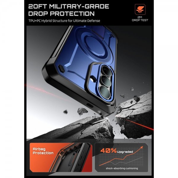 Supcase Samsung Galaxy S26 -suojakuori UB Pro MagSafe, sininen