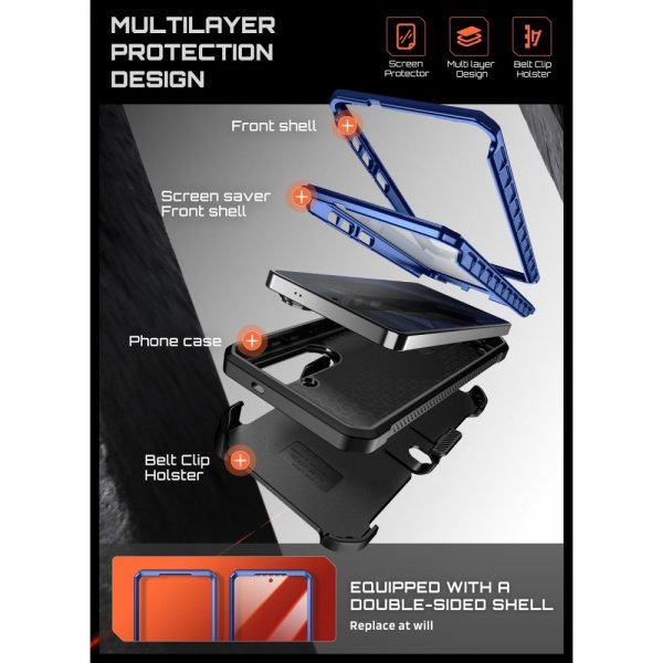 Supcase Samsung Galaxy S26 -suojakuori UB Pro MagSafe, sininen