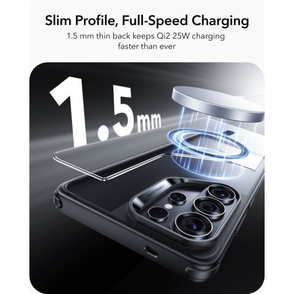 ESR Samsung Galaxy S26 Ultra -suojakuori Classic Hybrid MagSafe Musta Läpinäkyvä