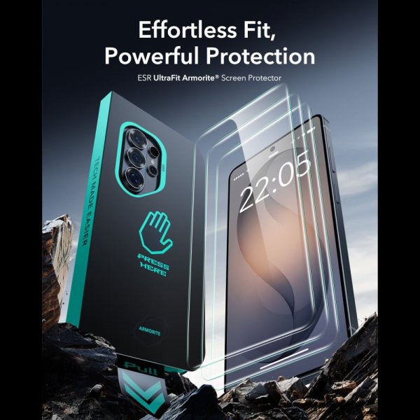 ESR Samsung Galaxy S26 Ultra -näytönsuoja UltraFit Armorite 2-pakkaus