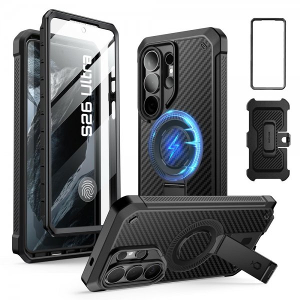 Supcase Samsung Galaxy S26 Ultra Kuori UB Pro MagSafe Aramid Musta