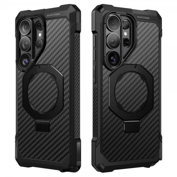 Supcase Samsung Galaxy S26 Ultra -suojakuori UB Grip MagSafe Aramid Musta