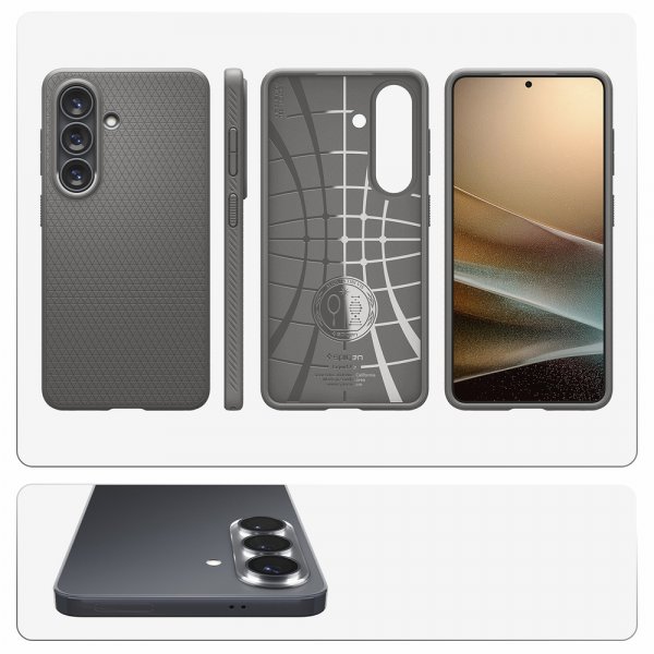 Spigen Samsung Galaxy S26 Kuori Liquid Air Marble Gray