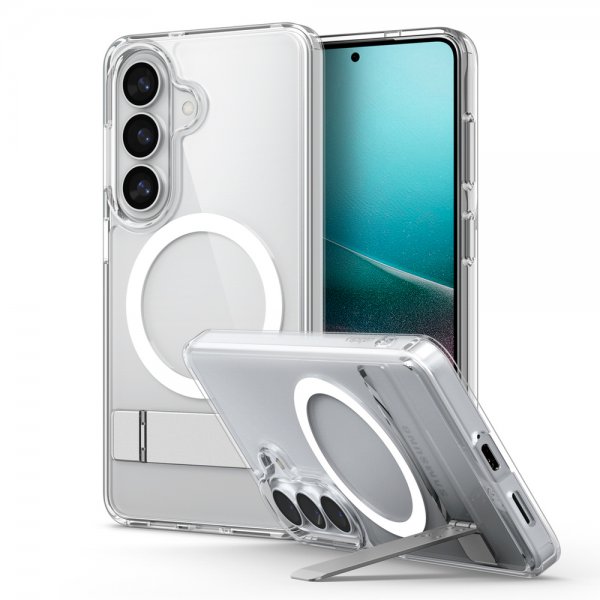 Spigen Samsung Galaxy S26 Plus -suojakuori Ultra Hybrid S MagFit Clear White