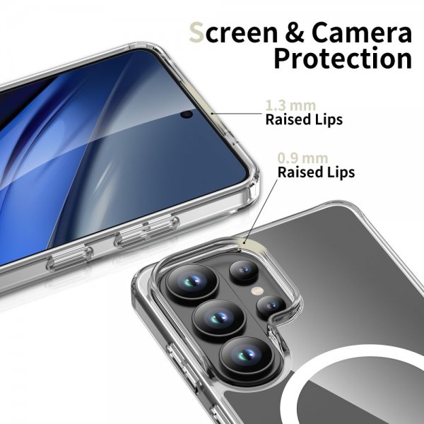 Tech-Protect Samsung Galaxy S26 Ultra -kuori FlexAir Hybrid MagSafe Transparent