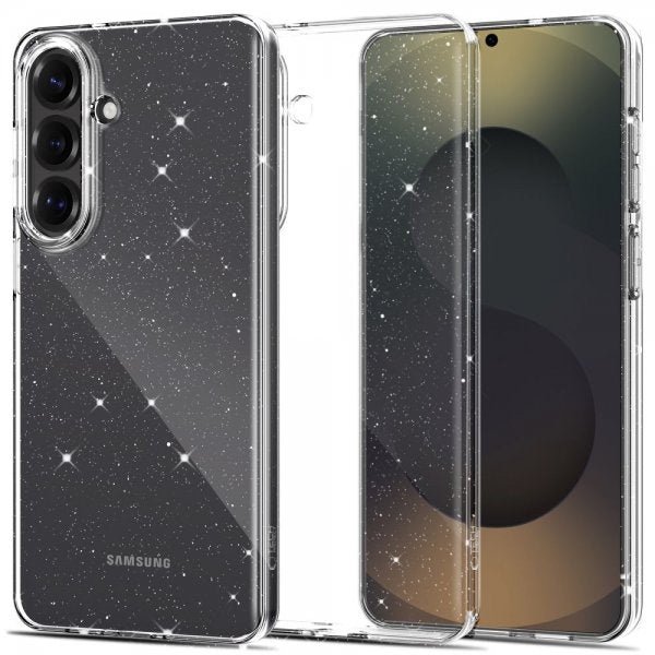 Tech-Protect Samsung Galaxy S26 -suojakuori FlexAir Läpinäkyvä Glitter