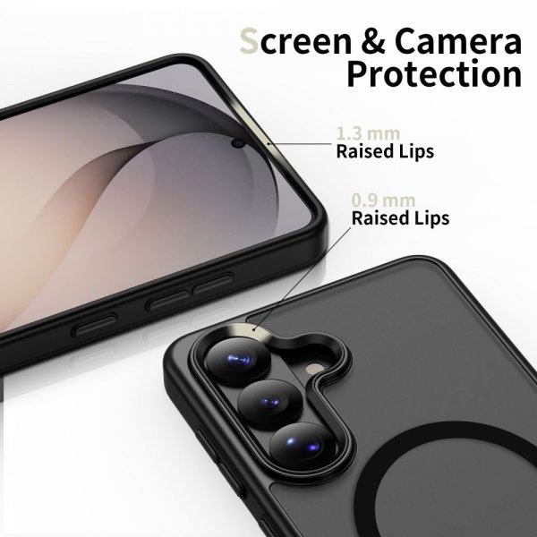 Tech-Protect Samsung Galaxy S26 Plus Suojakuori MagMat MagSafe Mattamusta