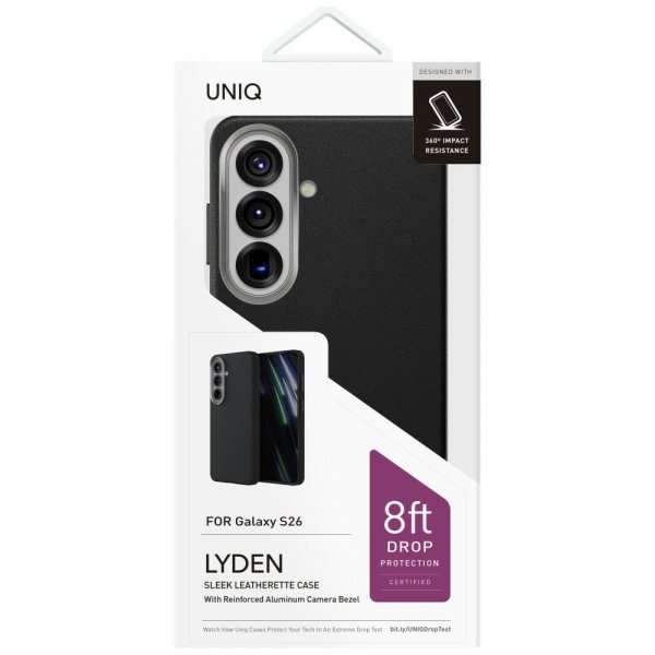 UNIQ Samsung Galaxy S26 Suojakuori Lyden MagClick Musta