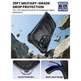 Supcase Samsung Galaxy S26 Ultra -suojakuori ArmorBox Clip MagSafe Musta