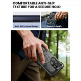 Supcase Samsung Galaxy S26 Ultra -suojakuori ArmorBox Clip MagSafe Musta