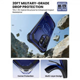 Supcase Samsung Galaxy S26 Ultra Kuori ArmorBox Clip MagSafe Sininen