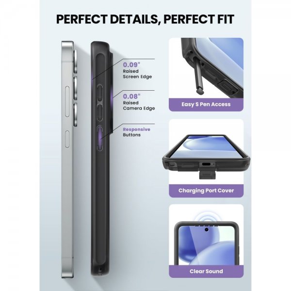Supcase Samsung Galaxy S26 Ultra Kuori Cosmo MagSafe Musta