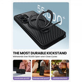 Supcase Samsung Galaxy S26 Ultra Kuori Cosmo MagSafe Kevlar Musta