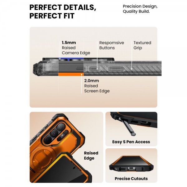 Supcase Samsung Galaxy S26 Ultra Kuori ArmorBox MagSafe Oranssi