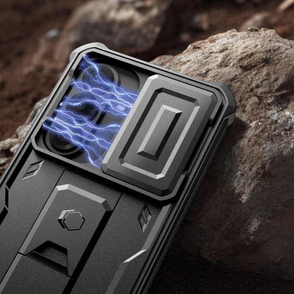 Tech-Protect Samsung Galaxy S26 -suojakuori, Kevlar Cam+, musta