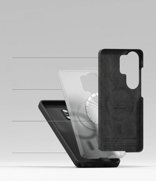 Ringke Samsung Galaxy S26 Ultra Silicone Magnetic -suojakuori, musta
