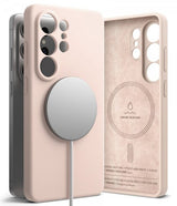 Ringke Samsung Galaxy S26 Ultra -silikonisuojakuori magneettikiinnityksellä, pinkki
