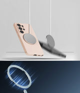 Ringke Samsung Galaxy S26 Ultra -silikonisuojakuori magneettikiinnityksellä, pinkki