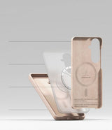 Ringke Samsung Galaxy S26 Plus -kuori, silikoninen, magneettinen, pinkki