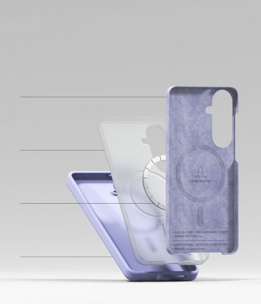 Ringke Samsung Galaxy S26 Plus Kuori Silikoni Magneettinen Violetti