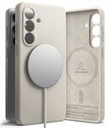 Ringke Samsung Galaxy S26 -suojakuori Silicone Magnetic, beige