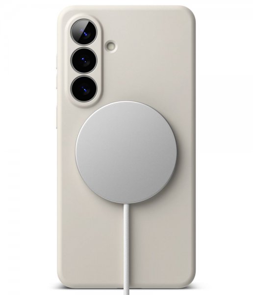 Ringke Samsung Galaxy S26 -suojakuori Silicone Magnetic, beige