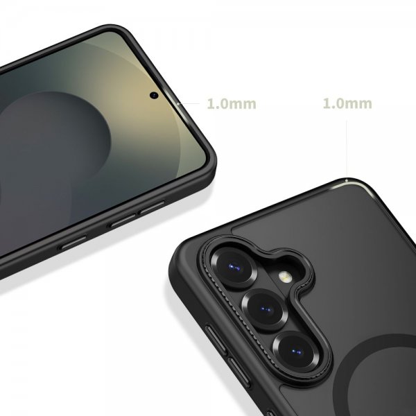 Tech-Protect Samsung Galaxy S26 Plus -suojakuori MagCam MagSafe Musta