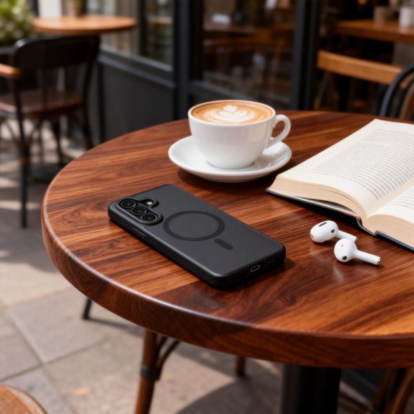 Tech-Protect Samsung Galaxy S26 Plus -suojakuori MagCam MagSafe Musta