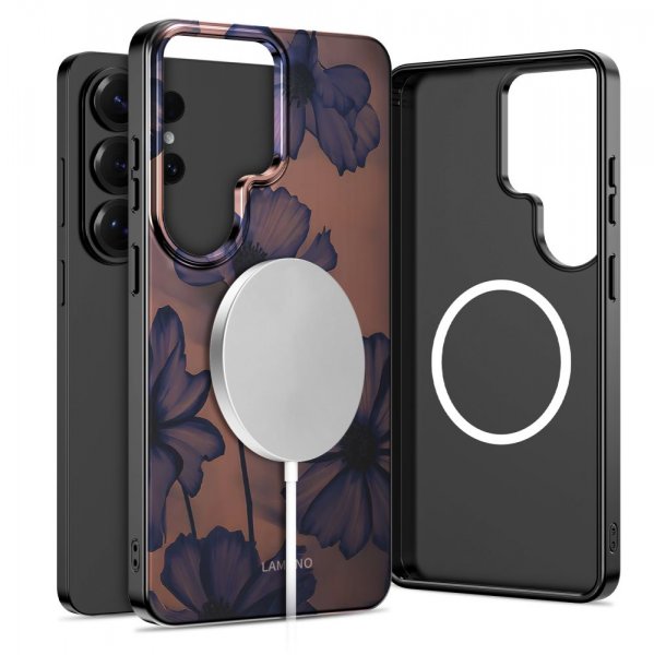 Tech-Protect Samsung Galaxy S26 Ultra Kuori Lamano MagSafe Ruskea Violetti