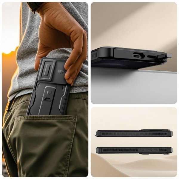 Tech-Protect Samsung Galaxy S26 Ultra Kuori Kevlar Cam+ Musta